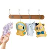 Toalhas de mão fofas, tipo para pendurar, absorventes, espessadas, design de desenho animado, para uso no banheiro, toalhas de mão quadradas pequenas, disponíveis para atacado