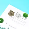 NIANXING accesorios de joyería material 18mm aleación doce constelaciones redondo marca-Acuario aleación