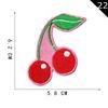 Etiqueta de Bordado por Computadora Yuanda Pegamento Termofusible Fruta Sandía Parche Bordado Parche Cereza Parche Accesorios de Ropa DIY Parche de Tela