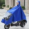 Capa de Chuva para Carro Elétrico Dupla Pessoa Extra Grande Engrossada Poncho de Motocicleta Poncho de Pedais Cobertura para Pés Proteção Facial Impermeável