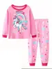 Roupa de verão para menina, desenho animado, manga curta, amor, peixe, roupa de casa, roupa íntima de bebê, conjunto de pijama
