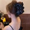 Pinza de pelo de satén mercerizado estilo francés con lazo para mujer de alta gama 2025 nuevo clip de tiburón pinza para el pelo accesorios para el cabello