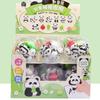 Nova Atração Borracha Panda Gigante Balde Compartilhado Conjunto Borracha Formato Animal Panda 3D Fofo Limpo