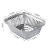 Caja de embalaje desechable de cartón de hojalata especial para barbacoa de grado alimenticio papel de aluminio lonchera para llevar embalaje comercial al por mayor