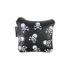 Diseño de velcro para golf Hebilla magnética Patrón de calavera Cubierta de palo de madera Forma de L Cuadrado Semicírculo Protector de cabeza