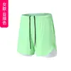 Shorts Esportivos Masculinos Respiráveis Confortáveis com Perfurações a Laser Estilo Comércio Exterior Transfronteiriço Esportes ao Ar Livre Casuais Camada Dupla Dois em Um