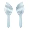 Peine de costillas en forma de concha, mini, portátil, muy elástico, esponjoso, suave, sin enredos, antiestático, peine de masaje
