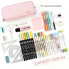 Producto Popular Transfronterizo, A Prueba de Polvo, Duradero, Compartimentos Múltiples, Gran Capacidad, Estuche Escolar para Estudiantes, Bolsa Portátil Multifuncional para Guardar Papelería