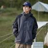 Chaqueta Tres en Uno Impermeable y Cortavientos para Exterior Otoño e Invierno Estilo Pareja Forro Polar Cálido Color Puro Versátil Chaqueta Deportiva