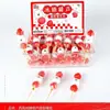 Goma de borrar con forma de bastón de caramelo de fresa de oso de dibujos animados, alto valor estético, divertida goma de borrar 3D realista estilo brocheta que borra limpiamente