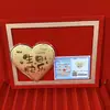 Pastel Corazón de Oro Puro 999, Regalo de San Valentín, Te Amo con Todo Mi Corazón, Princesa, Que Te Enriqueces