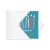 Hk018-T Feliz Cumpleaños Pegatinas Redondas Decorativas Sellos Adhesivos para Sobres de Tarjetas de Felicitación Pegatinas Redondas de Sello