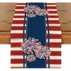 Decoración de Mesa Bandera de Mesa para Fiesta del Día de la Independencia Americana Transfronteriza Mantel de Lino para Fiesta del Día de la Independencia Salvamanteles Venta Directa de Fábrica