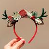 Bonita diadema de oso de peluche, regalo navideño, diadema, decoración navideña, tarjeta para el cabello, joyería con foto, accesorios para el cabello para mujeres