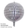 Explosiones transfronterizas 22 pulgadas 4D degradado arcoíris disco globo de aluminio decoración de bar celebración de boda