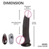 Dildo Vibrador Retráctil Eléctrico Calefactor con Forma de Pene Negro para Hombres Dispositivo de Masturbación Femenina Juguete Sexual al por Mayor