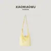 Bolso de Hombro Único Estilo Coreano Bolso Tote con Patrón de Estilo Versátil para Mujeres para Ir al Trabajo Ligero Bolso Cruzado Sentido del Diseño Nicho