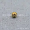 Campana maciza de latón al por mayor Campana sin sonido hecha a mano con cuentas Campana con patrón de cobre Accesorios para llaveros de joyería DIY