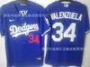 Jersey de béisbol transfronterizo europeo y americano Dodgers Los Angeles Dodgers Jersey de béisbol uniforme de béisbol cárdigan