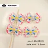 Acrílico Desenho Animado Animalzinho Fofo Laço Coração Bolsa Pendente Chaveiro Acessório Feito à Mão