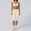 Pantalones de yoga rectos de pierna ancha con bloques de color a rayas transfronterizos, cintura alta plegable, conjunto sexy de sujetador de dos piezas falsas para correr y fitness
