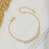 Novo Design Simples Pulseira de Zircônia Micro-set Luxo Leve para Mulheres Estilo Japonês Coreano Ins Diário Versátil Moda Elegante Joia de Mão