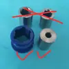 Accesorios para Bomba Sumergible de Acero Inoxidable Acoplamiento Manguito del Eje de la Bomba Sumergible Bomba de Pozo Profundo de Acero Inoxidable Cojinete de Goma Manguito de Acero
