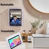 Soporte plano para iPad de baño, sin perforaciones, pantalla táctil giratoria para baño, caja impermeable de almacenamiento para phablet después del drama