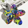 Patrón de Horquilla Impreso con UV de Flor Transfronteriza Se Puede Personalizar con Horquilla Personalizada Pinza de Tiburón Accesorios para el Cabello de Horquilla de Plumeria de Gama Alta