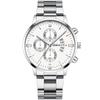 Reloj de cuarzo para hombre con correa de acero redondo de aleación transfronterizo, reloj de negocios para hombre, reloj para hombre, espejo de reloj para hombre, esfera grande al por mayor
