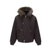 Yidao Vintage 2026 Invierno Nuevo Exterior Desmontable Cuello de Piel Sintética con Capucha 90 Plumas de Pato Blanco Ropa de Trabajo Chaqueta de Plumas