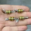 Nuezas Cuentas Espaciadoras Universales para Ejes de Cobre con Estrella y Luna Coco Accesorios para Juguetes DIY DIY