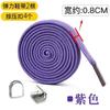 Clipe de Liga de Metal Elástico Elástico de Malha Alargada de 8mm Fivela Plana Cadarços Preguiçosos para Adultos e Crianças