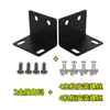 Suporte de Canto para Receptor de Microfone Sem Fio Universal Orelhas em L para Microfone Acessórios de Fixação Padrão 1U para Case de Voo