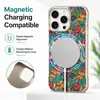 Denior é adequado para iPhone 16 Pro com estampa de cortiça, magnético N52, capa de celular para carregamento sem fio Magsafe 14/13