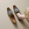 Weiwei Girl 915-2 Estilo Nacional Chino Mocasines de Terciopelo con Pedrería Zapatos de Tacón Oculto para Mujer Slip-on Zapatos de Conducir Zapatos Tipo Frijol