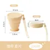 Taza de Agua Plegable Portátil para Viajes, Camping al Aire Libre, Taza para Enjuague Bucal y Cepillado de Dientes, Silicona de Grado Alimenticio, Taza de Compresión Retráctil