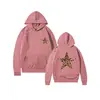 Sitio independiente de Amazon comercio exterior transfronterizo eBay en stock casual divertido estampado de leopardo estrella de cinco puntas sudadera con capucha para mujer