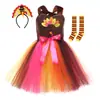 Nuevo Vestido de Pavo de Acción de Gracias Cos Disfraz de Fiesta Tutú Falda Tutú Vestido de Princesa Pavo de Dibujos Animados