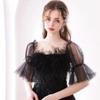 Vestido Preto Simples de Festa 2025 Verão Nova Tendência de Moda Sudeste Asiático Reunião Anual Fabricante Fornecedor de Vestidos de Festa
