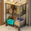 Prateleira de Armazenamento para Levar para Colocar na Porta, Área de Armazenamento para Entregadores, Prateleira de Lanches na Entrada da Empresa, Solução de Armazenamento em Carrinho Pequeno