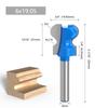 6/6.35/12/12.7mm Cortador de Uñas de Doble Curva Cuchillo de Cajón Tirador de Puerta de Gabinete Cuchillo Fresa para Madera Máquina de Recorte