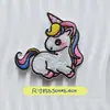Parche Decorativo para Ropa, Bolsos, Chaqueta con Agujeros Rotos, Reparación, Pegar, Bordado de Pony Unicornio