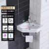 Lavabo de pared, mueble de baño, lavabo combinado, pequeño apartamento, lavabo triangular, balcón, cerámica, simple, de pared, de esquina