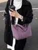 Bolso de Tote Minimalista Estilo Japonés Versátil 2025 Nuevo Bolso de Lona de Gran Capacidad para Mujer Bolso de Hombro Cruzado