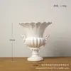 Jarrón de flores de columna romana de doble asa de estilo europeo nuevo transfronterizo, adorno de artesanía de resina para el hogar, decoración de entrada para fotografía de bodas