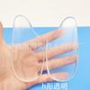 Almofada de calcanhar corretiva de silicone espessa Coxim corretiva transparente XO Tipo Perna interna oito Externa Oito almofada de calcanhar corretiva PU Half Code Pad