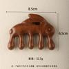 Peine de Masaje de Sándalo Peine Meridiano para el Cuero Cabelludo Peine de Masaje de Dientes Anchos Peine de Madera Maciza para el Hogar Pequeño Peine de Cinco Dientes Souvenir Sándalo Dorado