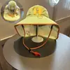 Sombrero Abanico Chal Hombres Mujeres Verano Protección Solar Sombrero Parasol Ala Ancha Malla Transpirable Sombrero de Sol Sombrero Infantil Abanico