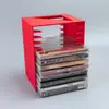Rack de Armazenamento para CDs Suporte de Exibição de Álbuns em Disco Armazenamento de CDs para Mesa Caixa de Armazenamento para Discos de Vinil Rack de CDs Retrô